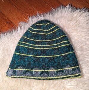 Smartwool wool reversible toddler hat green